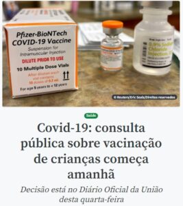 公開協議について報じる２２日付アジェンシア・ブラジルの記事の一部