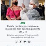 ボツカツ市では集中治療室の入院者がゼロと報じる１９日付アジェンシア・ブラジルの記事の一部