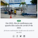 今年のリオ市の感染者は昨年の４分の１に達したと報じる１８日付アジェンシア・ブラジルの記事の一部