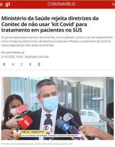 Ｃｎｉｔｅｃのガイドラインを拒否したアンゴッチ・ネット局長（２１日付Ｇ１サイトの記事の一部）