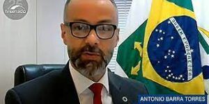 トーレス事務局長（TV Senado/Agencia Brasil）