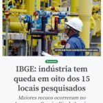 《ブラジル》工業生産＝１１月は前月比で０・２％減＝１５地域中８地域で減産に