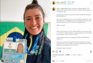 最も期待が集まるスケルトンのニコール・シルヴェイラ選手（本人のinstagramより）