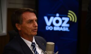 ２日のボルソナロ大統領（Macelo Camargo/Agencia Brasil）
