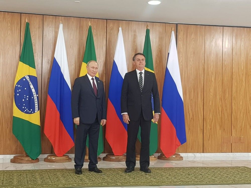 ２０１９年、プーチン大統領と会談したボルソナロ大統領（Foto: Divulgação/Palácio do Planalto）