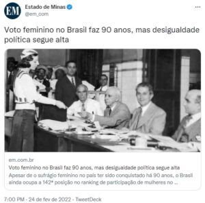 ３０年代の女性の投票風景（Twitter）