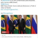 ボルソナロ大統領とプーチン大統領（Twitter）