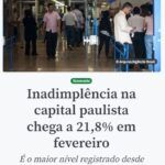 《サンパウロ市》債務不履行世帯２１・８％に＝１９年の１２月に次ぐ高水準