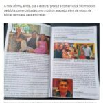 パラー州で配られた聖書に組まれた、ロビイストの牧師やリベイロ氏らの写真入りページ（２８日付Ｇ１サイトの記事の一部）