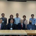 市川会長（前列左から３人目）をはじめとする新理事会（県連提供写真）