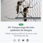 《サンパウロ州》デング熱の流行発生を宣言＝内陸部のヴォツポランガ市で