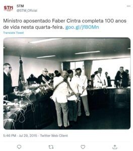 ７０年代の軍事裁判所の様子（Twitter）