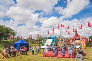 夏の文化祭りの様子（上江田マルセル提供）