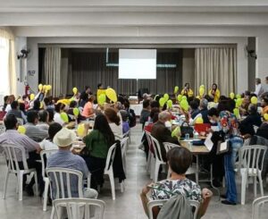 ４月３０日に静岡県人会会館で行われた「日本祭り会議」の様子