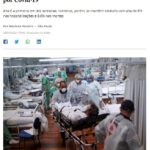 サンパウロ州の入院者や死者が増えていると報じる４月２８日付ｉｇサイトの記事の一部