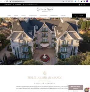 ブラジル最南部のグラマドにある、世界１位に選ばれたホテルのサイト（https://www.collinedefrance.com.br/）