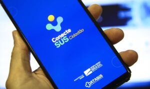 コネクテＳＵＳにアクセスする画面（Marcelo Camargo/Agencia Brasil)