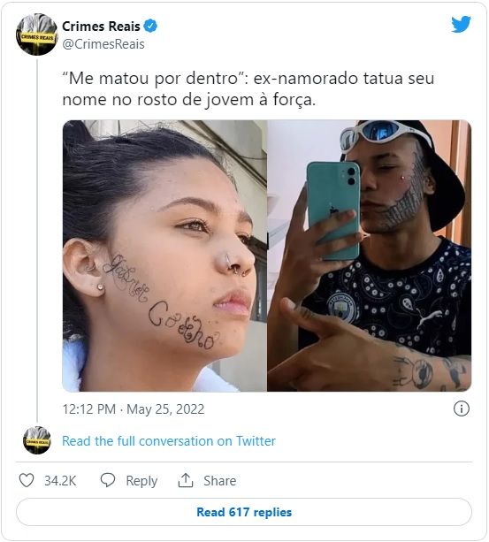 ブラジル 元カレに入れ墨された顔を治療 １回目でかなり消え喜びの涙 南米の鼓動をキャッチ ブラジル日報