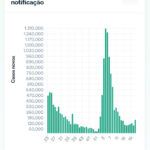 新型コロナ感染者の週毎の推移（保健省公式サイトより）