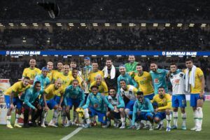 日本代表に勝ったセレソン（Fotos: Lucas Figueiredo/CBF）