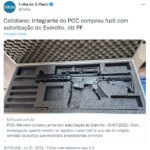 １４日に連警が押収した銃（Divulgação）