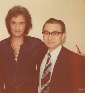 ロベルト・カルロスと筆者（１９８１年）