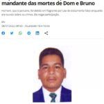《ブラジル》アマゾン殺人事件＝コロンビア容疑者を逮捕＝ドム、ブルーノの殺害命令？
