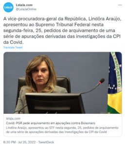 リンドーラ検察庁副長官（Twitter）