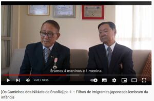 左から平さんと松永さん（ブラジル日本国大使館YouTubeチャンネル）