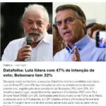 《ブラジル》支持率調査でボルソナロ追い上げるも＝ルーラは１次勝利の可能性残す＝３大州では大統領派優勢ならず