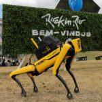 ロック・イン・リオでの治安対策に使われる犬型ロボットのイエロー（SegurPro/Divulgação）