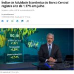 《ブラジル》中銀の経済活動指数が１・１７％上昇＝１２カ月間では２・０９％