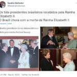 エリザベス女王と面会したサルネイ、ルーラ、ジウマ氏（Twitter）