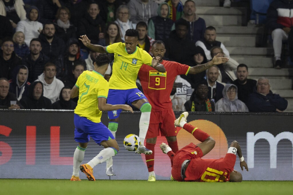 ブラジルが快勝した試合の様子（Foto: Lucas Figueiredo/CBF）