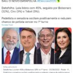《ブラジル》大統領選世論調査＝ルーラの一次選勝利が遠のく＝シロとテベテが伸びる＝テレビ放送の影響が如実に