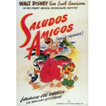 『ラテン・アメリカの旅』（原題：Saludos Amigos）のポスター（Public domain, via Wikimedia Commons）