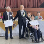 ジュンジアイ睦会＝創立５０周年をお祝い＝渡辺さん、山崎さんに感謝状