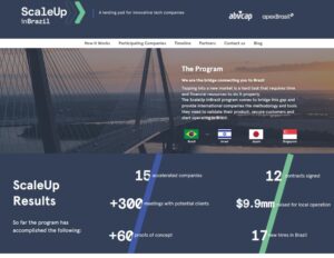 「Scale Up in Brazil 2022」サイト
