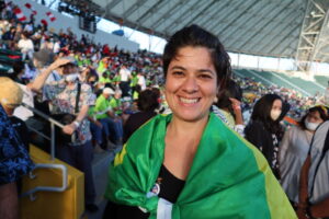 ルーツの確認を始めた翁長イエダさん