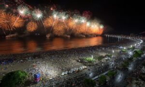 コパカバーナでの年越しイベント(Prefeitura Rio de Janeiro)