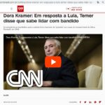 ＣＮＮブラジルのインタビューに答えて「悪党の扱い方は知っている」と答えるテメル元大統領