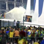 ８日の襲撃事件の一幕（Marcelo Camargo/Agencia Brasil）
