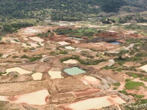 パラー州出摘発された金の不法採掘地(Divulgação/Policia Federal)