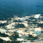 ヤノマミ族の居住地内にある不法採掘地（Acervo Funai）