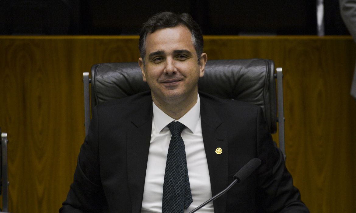 パシェコ上院議長（Marcelo Camargo/Agencia Brasil）