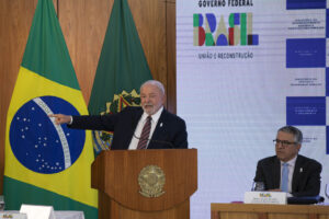 １０日のルーラ大統領（Joédson Alves/Agência Brasil）