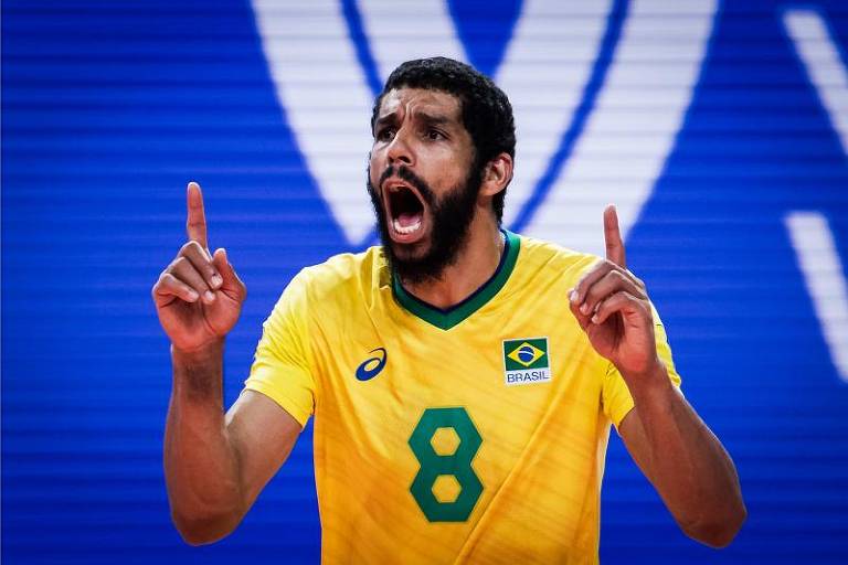 ２０２１年の対ポーランド戦でのワラセ（FIVB)