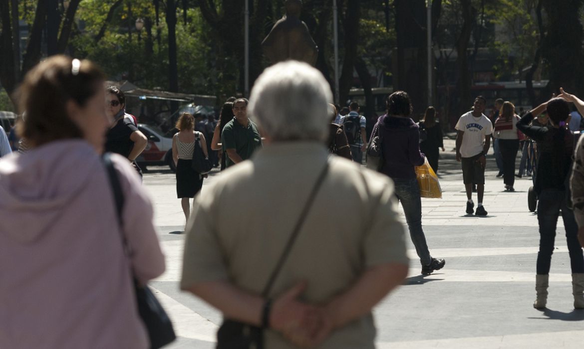 高齢者が１５％を占めるサンパウロ市（Marcelo Camargo/Agencia Brasi）