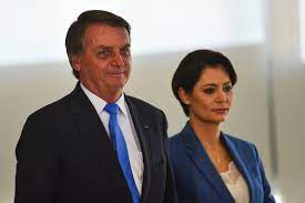 在任中のボルソナロ大統領夫婦（Marcelo Camargo/Agencia Brasil）