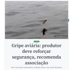 ブラジル動物タンパク質協会会長が養鶏業者などに注意を呼び掛けていると報じる２３日付アジェンシア・ブラジルの記事の一部